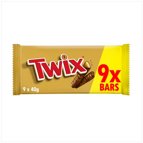 Twix Chocolate Biscuit Snack Size Twin Bars Multipack