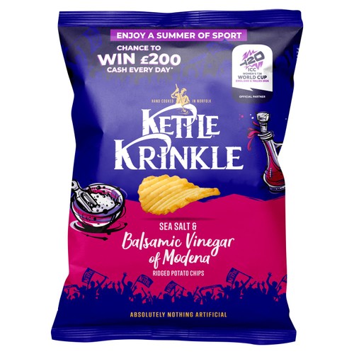 Kettle Krinkle Sea Salt & Balsamic Vinegar  130g