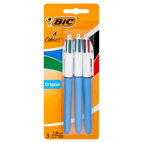 Bic 4 Colours Medium 3Pk