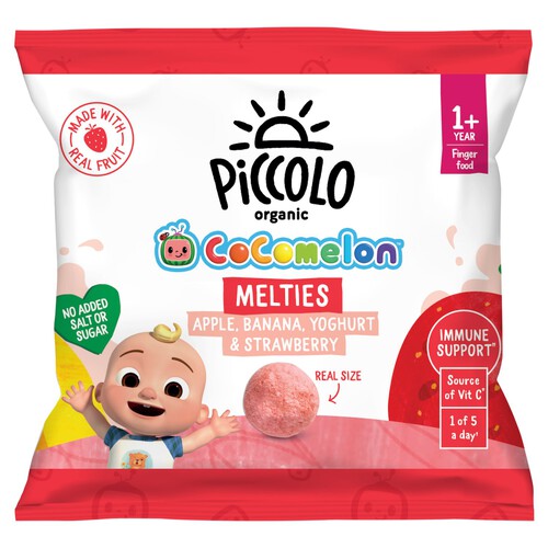 Piccolo Organic Fruity Melts Apple, Banana, Yoghurt & Strawberry 