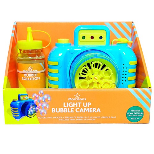 Morrisons Light Up Bubble Camera