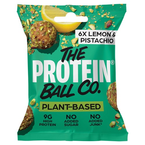 The Protein Ball Co. 6 Lemon & Pistachio Natural Energy Balls 45g