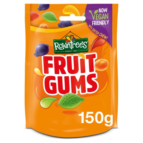 Rowntree's Fruit Gums Vegan Friendly Sweets Sharing Bag 