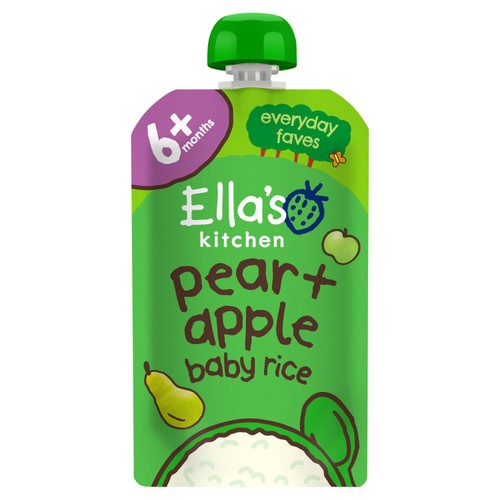 Ella's Kitchen Pears Apples Plus Baby Rice 120G