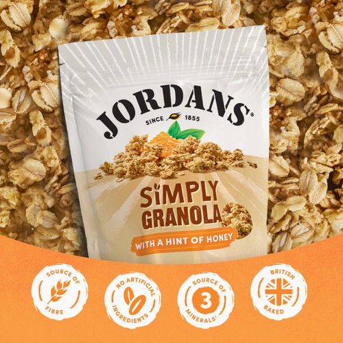 Jordans Simply Granola with a Hint of Honey Breakfast Cereal 