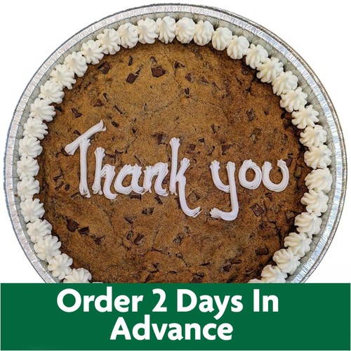 Giant 10" Chocolate Cookie Thank You (Serves 10)   FTO