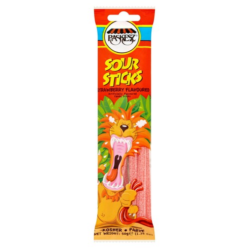 Paskesz Strawberry Sour Sticks