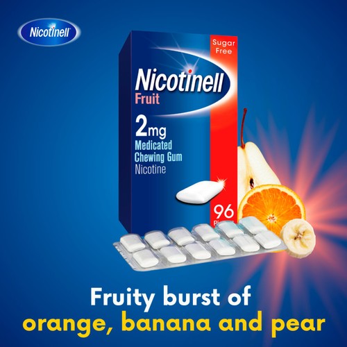 Nicotinell Nicotine Gum Stop Smoking Aid 2mg Fruit