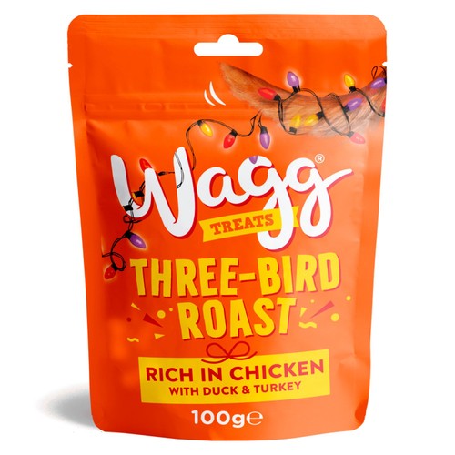 Wagg Treats Three-Bird Roast 100g