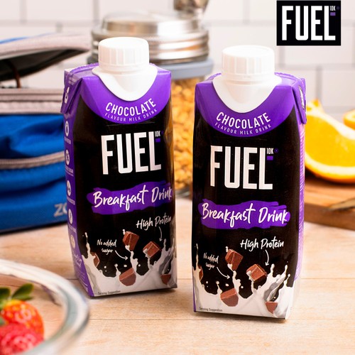 FUEL 10K Chocolate High Protein Milk Breakfast Shake Drink 330ml