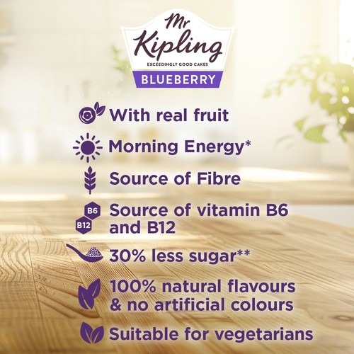 Mr Kipling Blueberry Breakfast Bakes 4 Pack