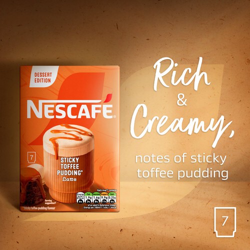 Nescafe Gold Sticky Toffee Pudding Latte 7 Sachets