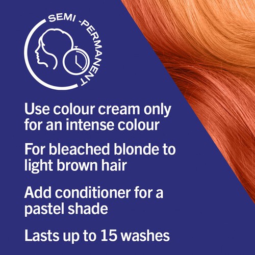 Schwarzkopf Live Ultra Brights Semi Perm Vibrant Orange Hair Dye 