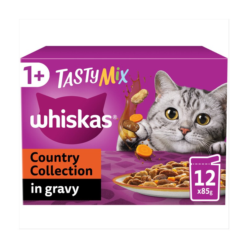 Whiskas Tasty Mix Country Collection - Cibo Umido Per Gatti Adulti, 52 Bustine Da 85g - Foto 10