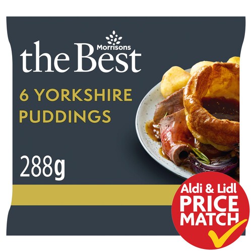 Morrisons The Best 6 Beef Dripping Yorkshire Puddings