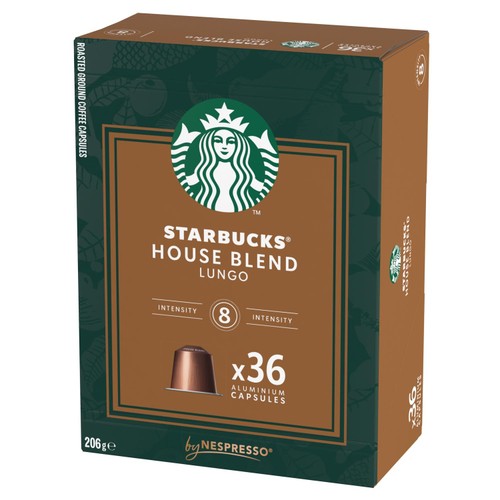Starbucks By Nespresso Medium Roast House Blend Coffee 36 Pods