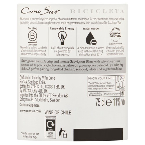 Cono Sur Bicicleta  Sauvignon Blanc  