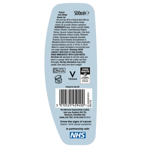 Morrisons Mango Shower Gel 500ml