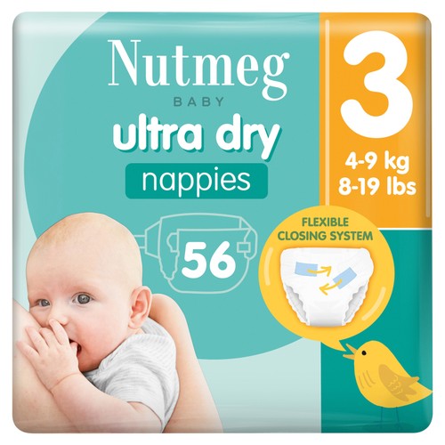 Nutmeg Ultra Dry Nappies Size Morrisons Online Groceries Offers