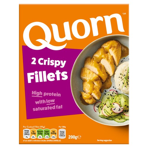 Quorn Crispy Vegetarian Fillets x 2 200g