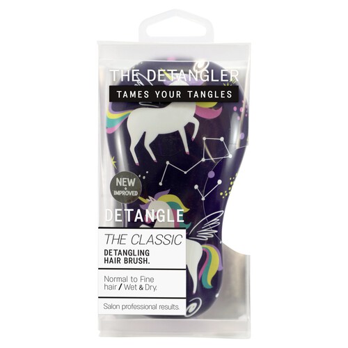 The Detangler Classic Unicorn Print Detangler Hair Brush