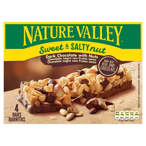 Nature Valley Sweet & Salty Nut Dark Chocolate with Peanuts Bars