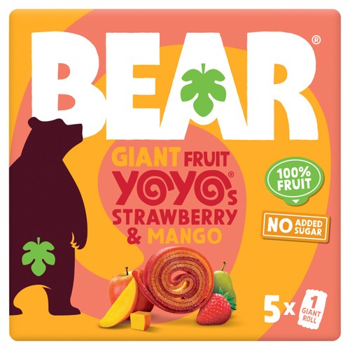 Bear Fruit Giant Strawberry & Mango Multipack