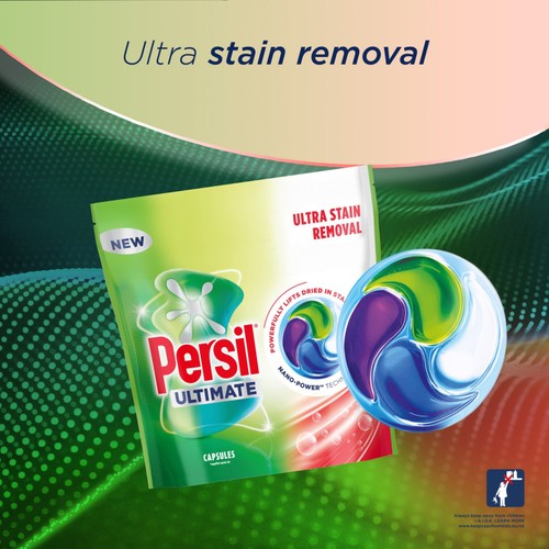 Persil Ultimate Washing Capsules Extra Stain Removal Bio 44 Washes