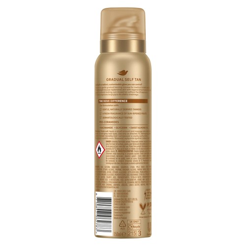 Dove Gradual Self Tan Mousse Medium To Dark 150ml