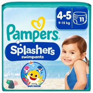Pampers Splashers Size 4-5, Disposable Swim Nappies, 9-15kg
