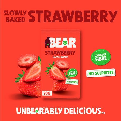 BEAR Fruit Dried Strawberries