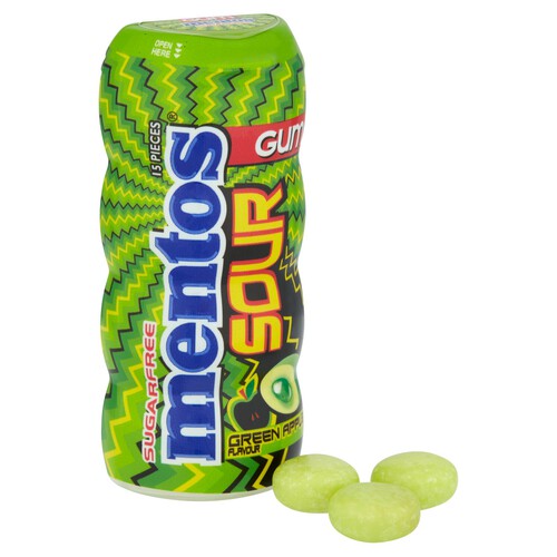 Mentos Sour Gum Green Apple Flavour 