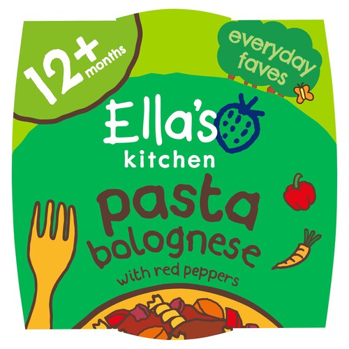 Ellas Kitchen Organic Pasta Bolognese Toddler Tray Meal 12+ Months