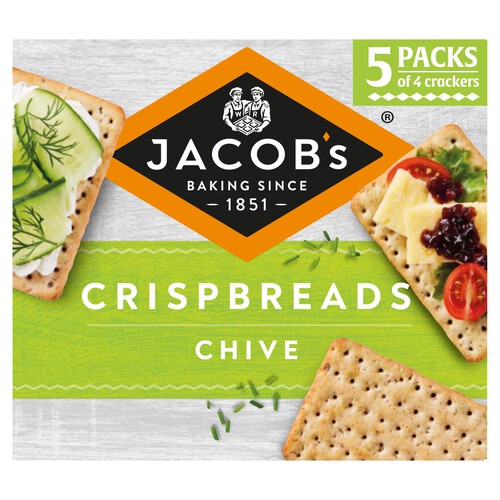 Jacob's Crispbreads Chive Crackers 5 Pack Multipack