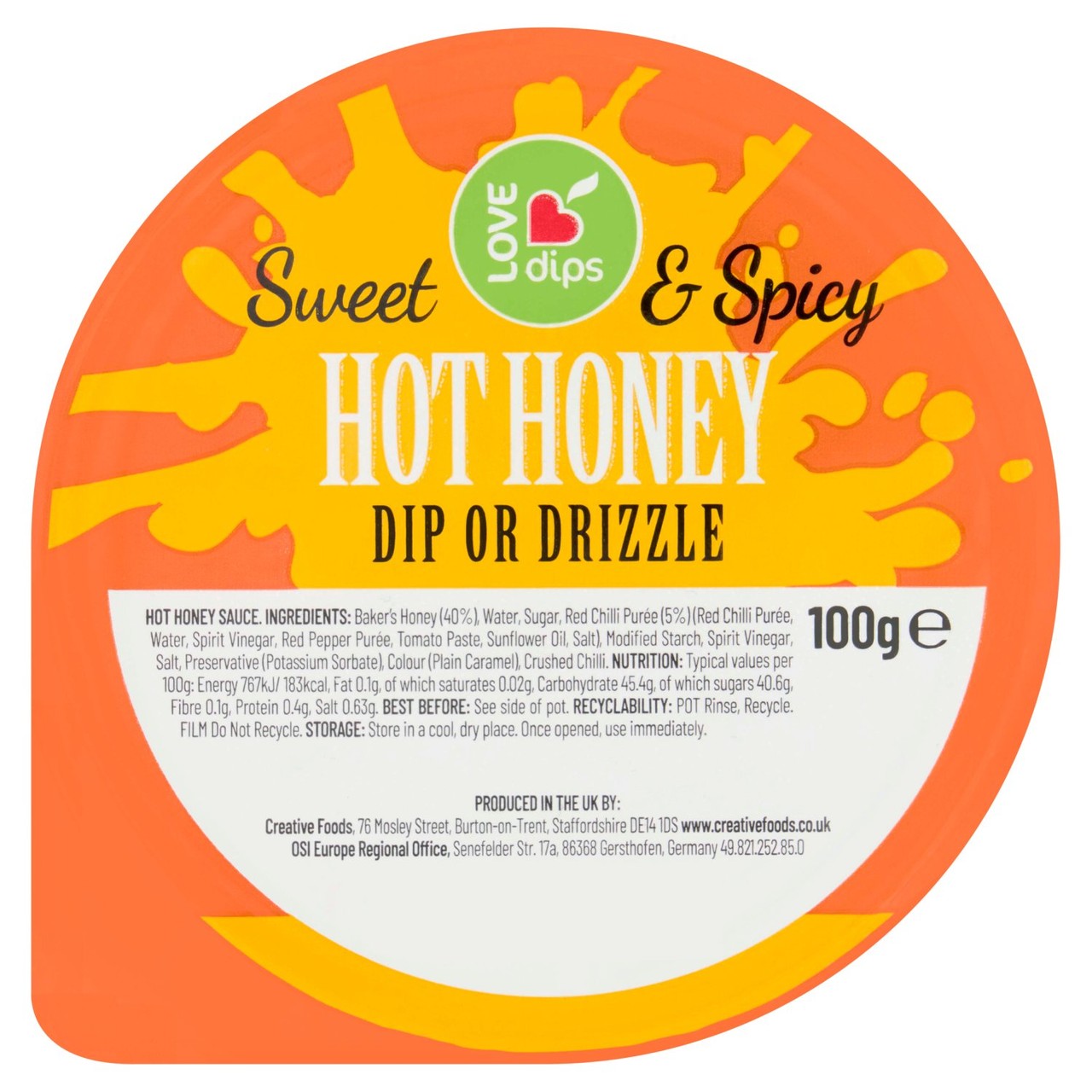 Morrisons Sweet & Spicy Hot Honey Dip 100G