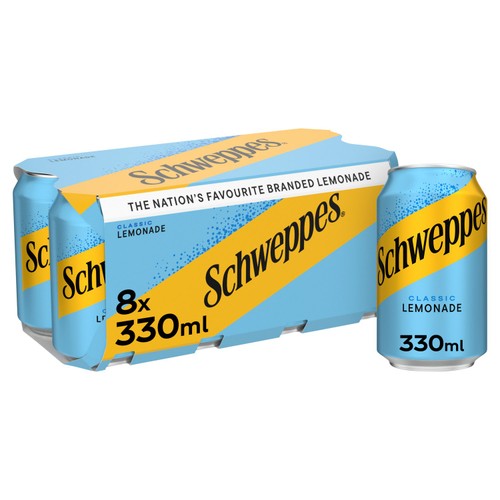 Schweppes Lemonade 8 X 330ml Cans