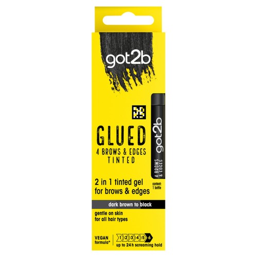 Got2b Glued Brows And Edges Black 16ml