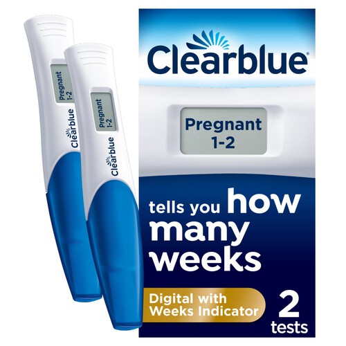 Clearblue Digital Pregnancy Test with Weeks Indicator, 2 Tests