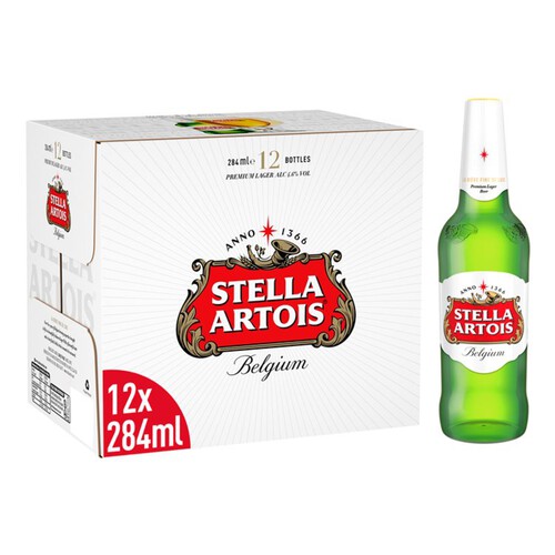 Stella Artois Premium Lager Beer Bottles 