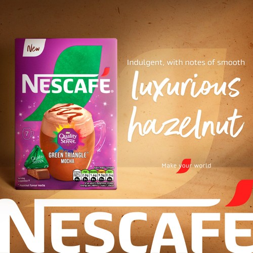 Nescafe Quality Street Mocha Coffee 7x133g Sachets