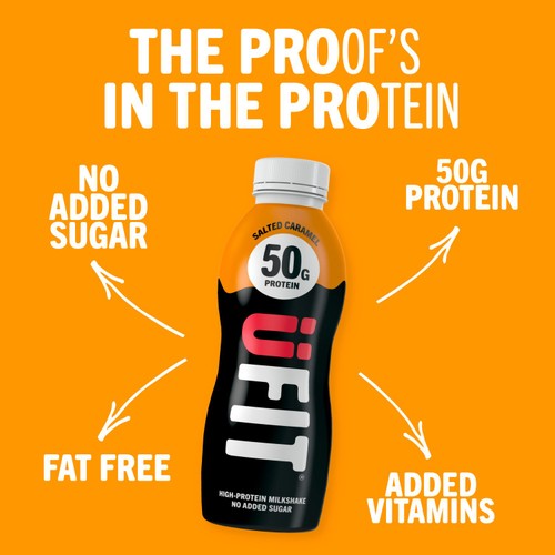 UFIT Salted Caramel High-Protein Milkshake 500ml