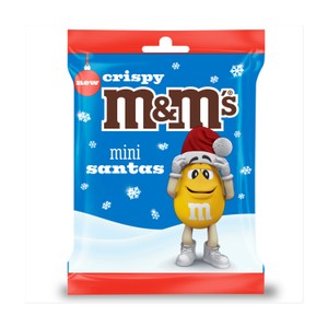 M&Ms Mini Crispy Santas 55G