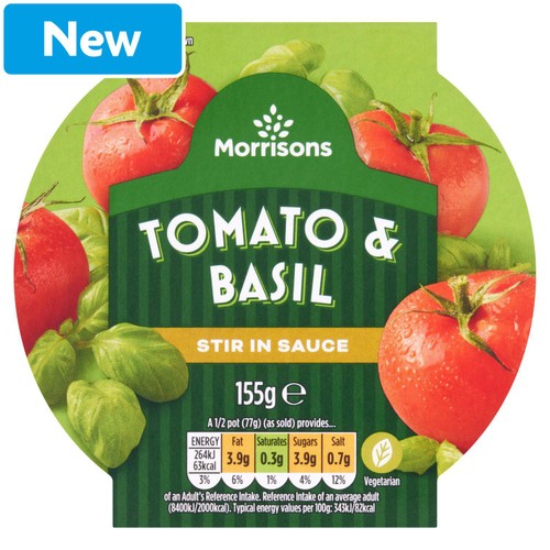 Morrisons tomato basil stir in sauce
