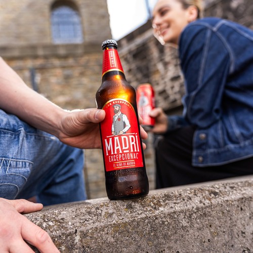 Madri Excepcional Lager Beer Bottle 660ml