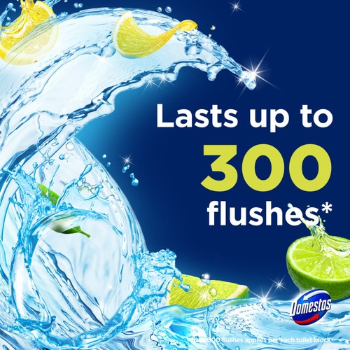 Domestos Power 5 Toilet Rimblocks Lime 3 Pack