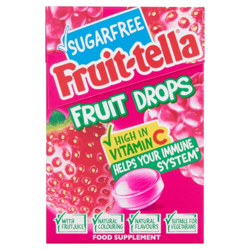 Fruittella Sugar Free Fruit Drops Redberry Mix