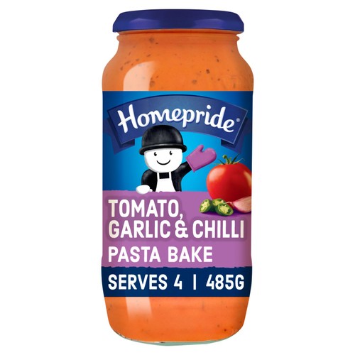 Homepride Pasta Bake Sauce Tomato, Garlic & Chilli 485g