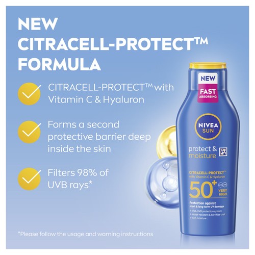 Nivea Sun Protect & Moisture SPF 50+ 400ml