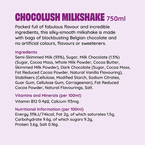 Shaken Udder Chocolush Milkshake