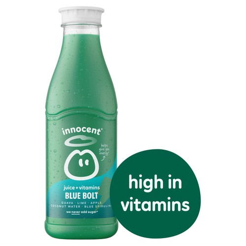 Innocent Plus Blue Bolt, Guava & Lime Juice with Vitamins 750ml